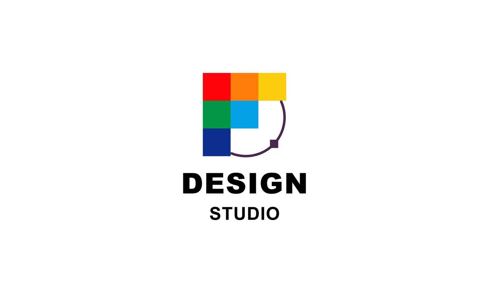 logo dello strumento grafico e studio di web design vettore