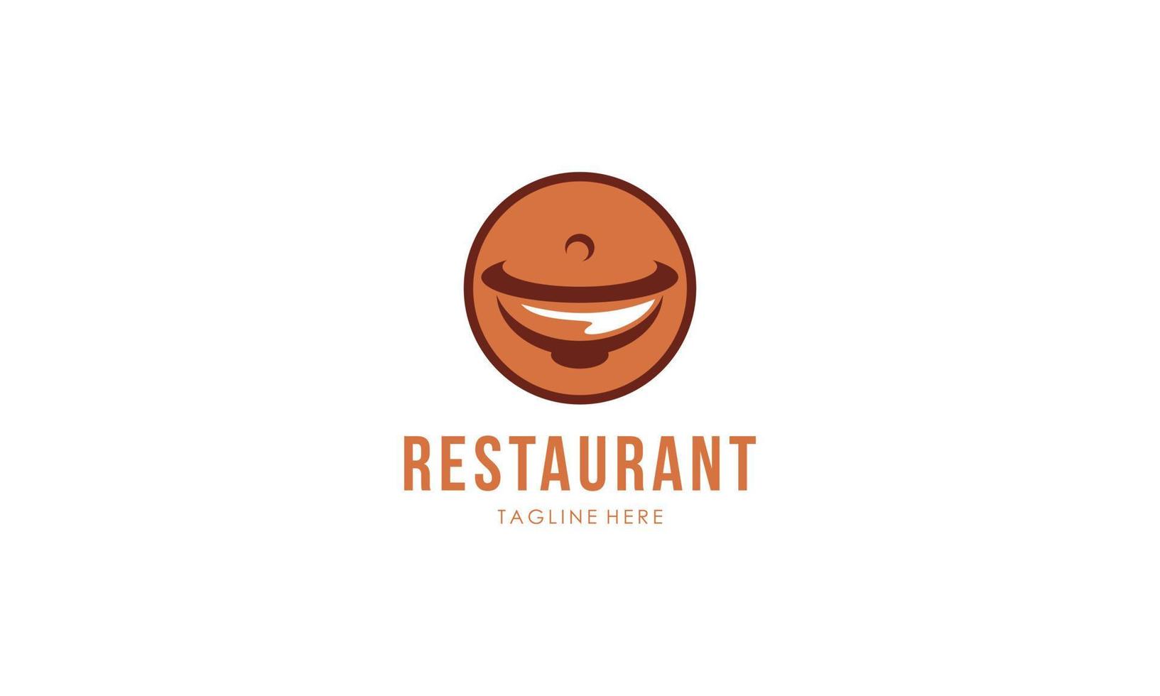 vettore del modello di progettazione del logo del ristorante