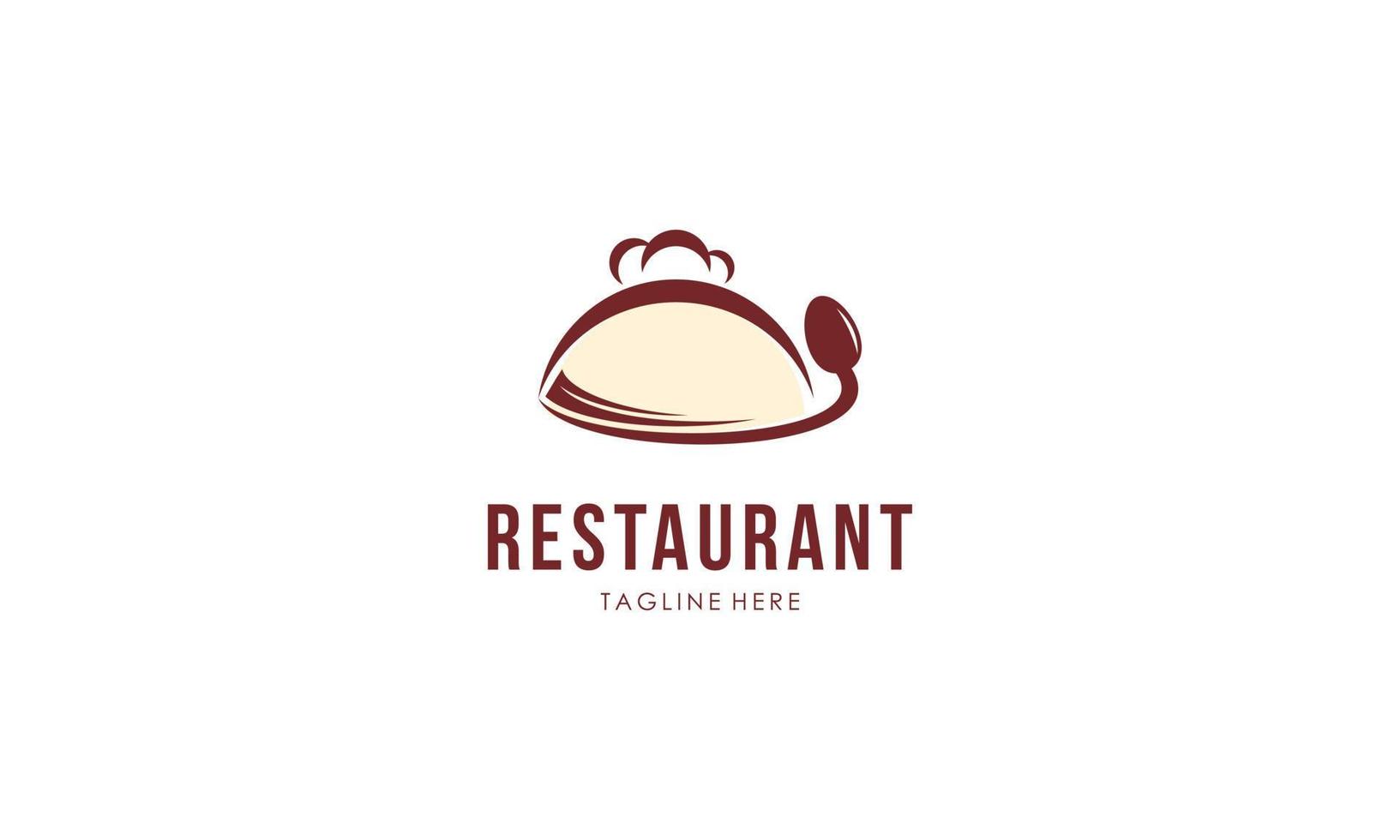 vettore del modello di progettazione del logo del ristorante