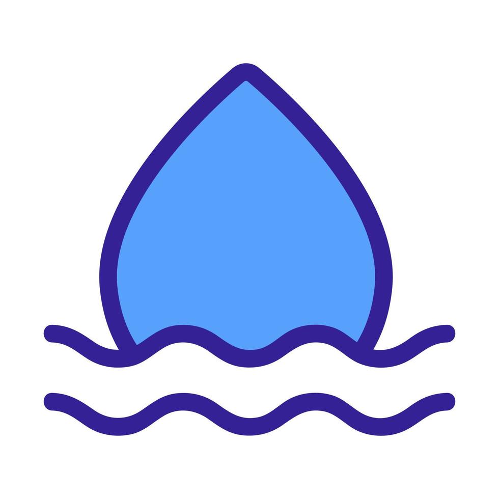 una goccia d'acqua vettore icona. illustrazione del simbolo del contorno isolato