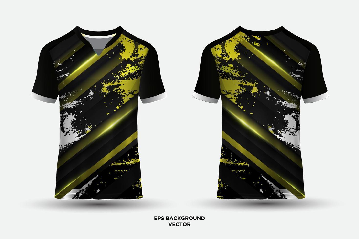 fantastico design della maglia adatto per sport, corse, calcio, giochi ed eSport vettoriali