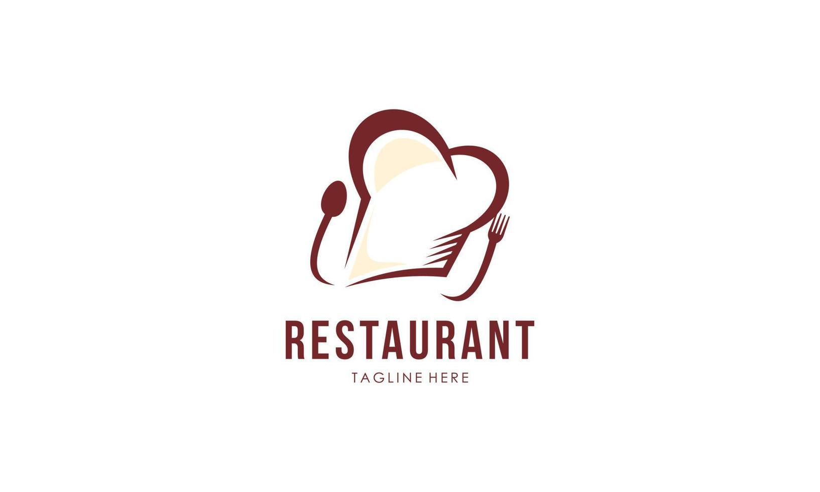 vettore del modello di progettazione del logo del ristorante