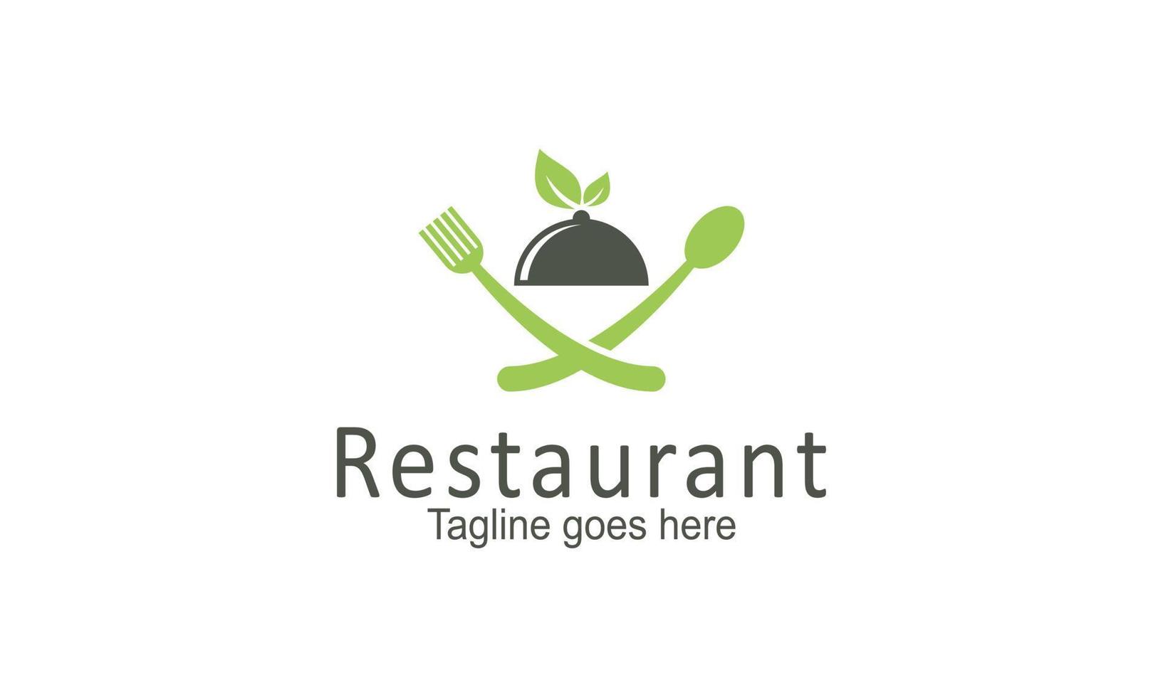 vettore del modello di progettazione del logo del ristorante