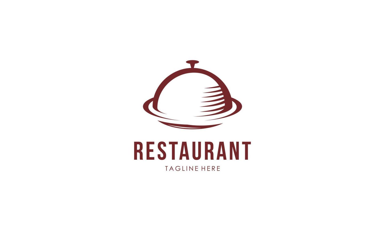 vettore del modello di progettazione del logo del ristorante