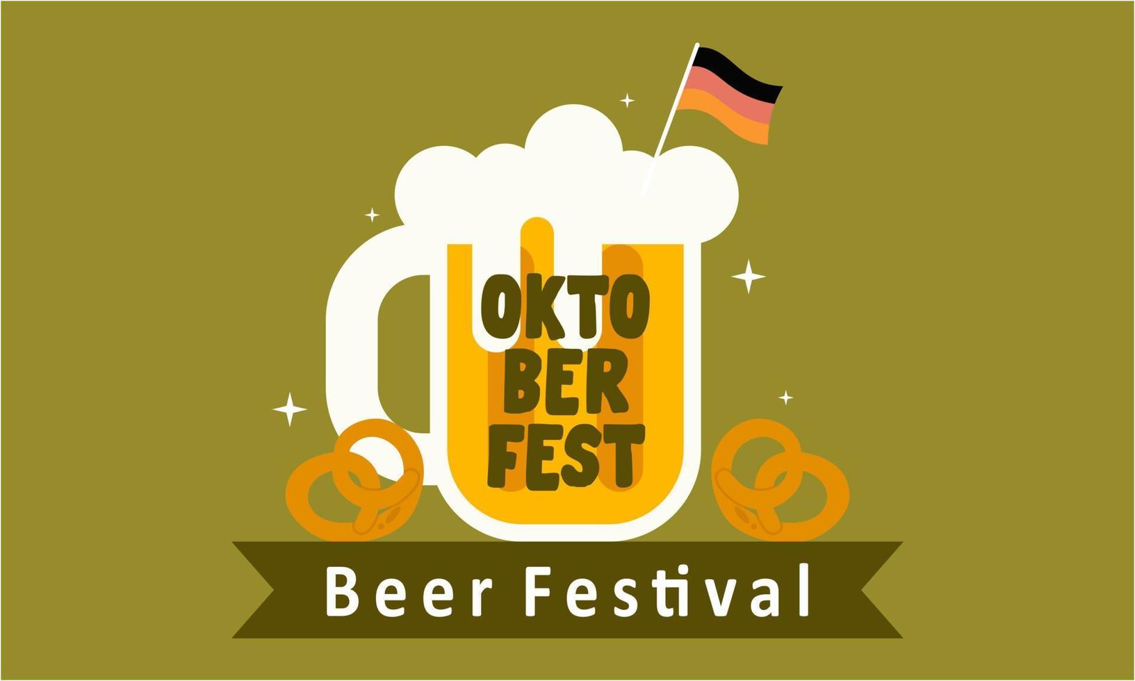 lo sfondo realistico del festival della birra dell'oktoberfest può essere utilizzato per il modello del poster vettore