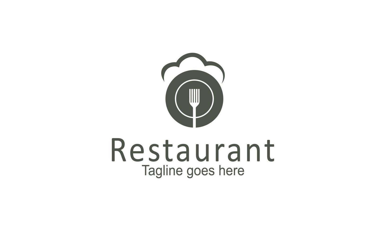 vettore del modello di progettazione del logo del ristorante