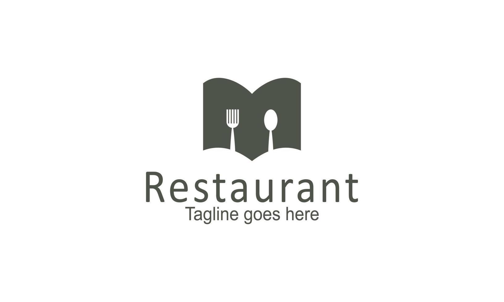 vettore del modello di progettazione del logo del ristorante