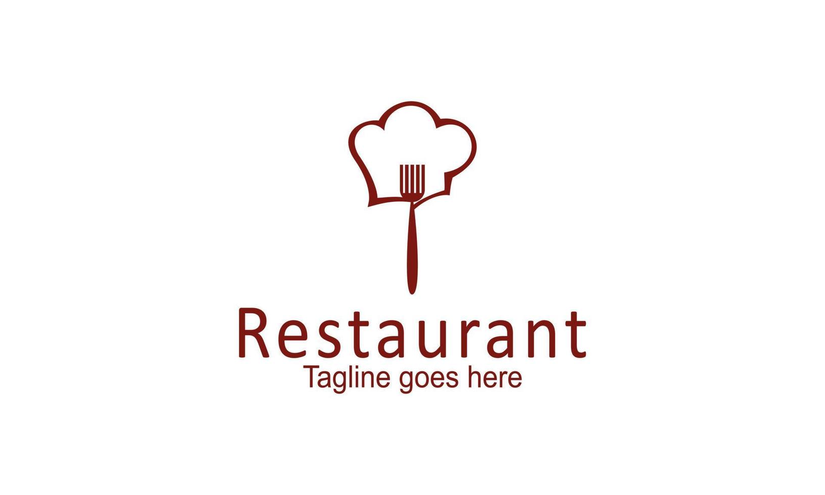 vettore del modello di progettazione del logo del ristorante