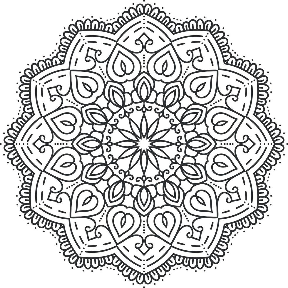 mandala decorativo floreale. vettore