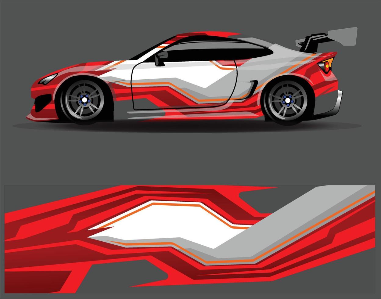 disegni di sfondo di corse a strisce astratte grafiche per l'avventura di corse di rally di veicoli e livrea di corse automobilistiche vettore