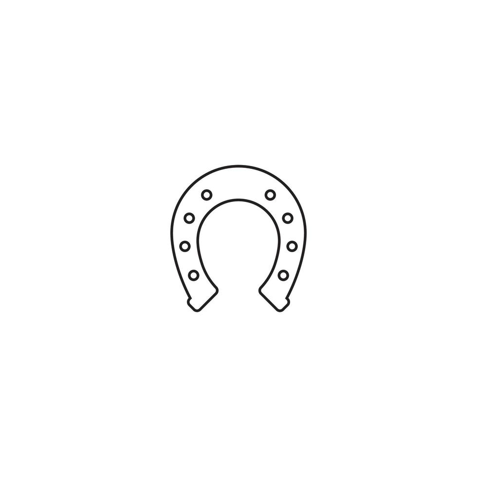 modello di progettazione illustrazione vettoriale icona a ferro di cavallo.