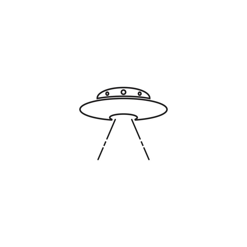 disegno del modello di illustrazione vettoriale icona ufo