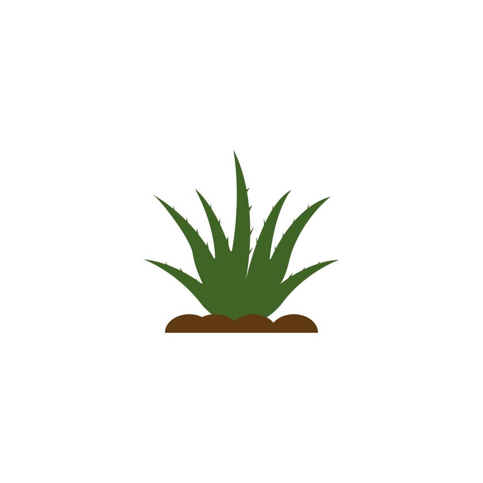 logo dell'aloevera. disegno del modello di illustrazione vettoriale