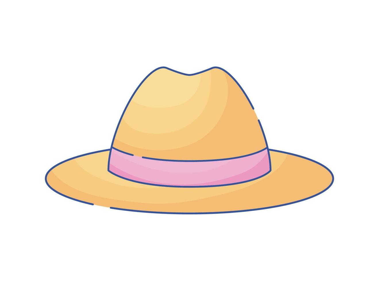 cartone animato cappello femminile vettore