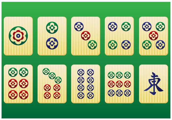 pezzi del Mahjong 3 ° pacchetto - vettore