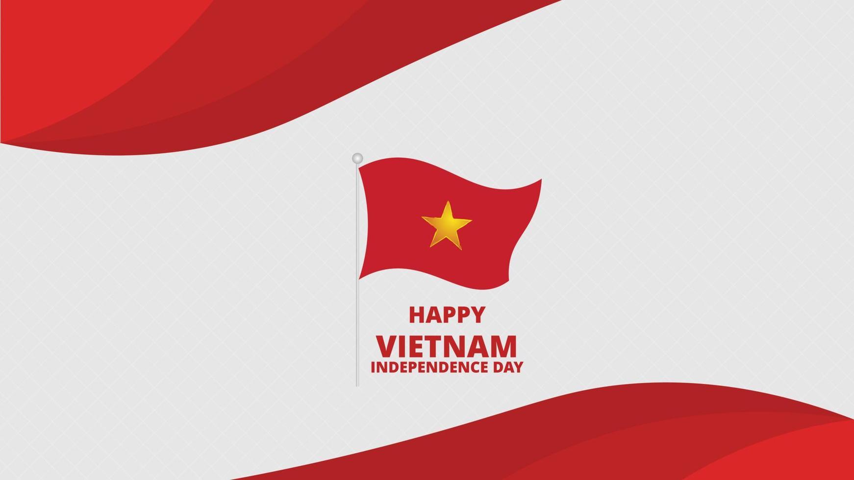 02 settembre festa dell'indipendenza del vietnam vettore