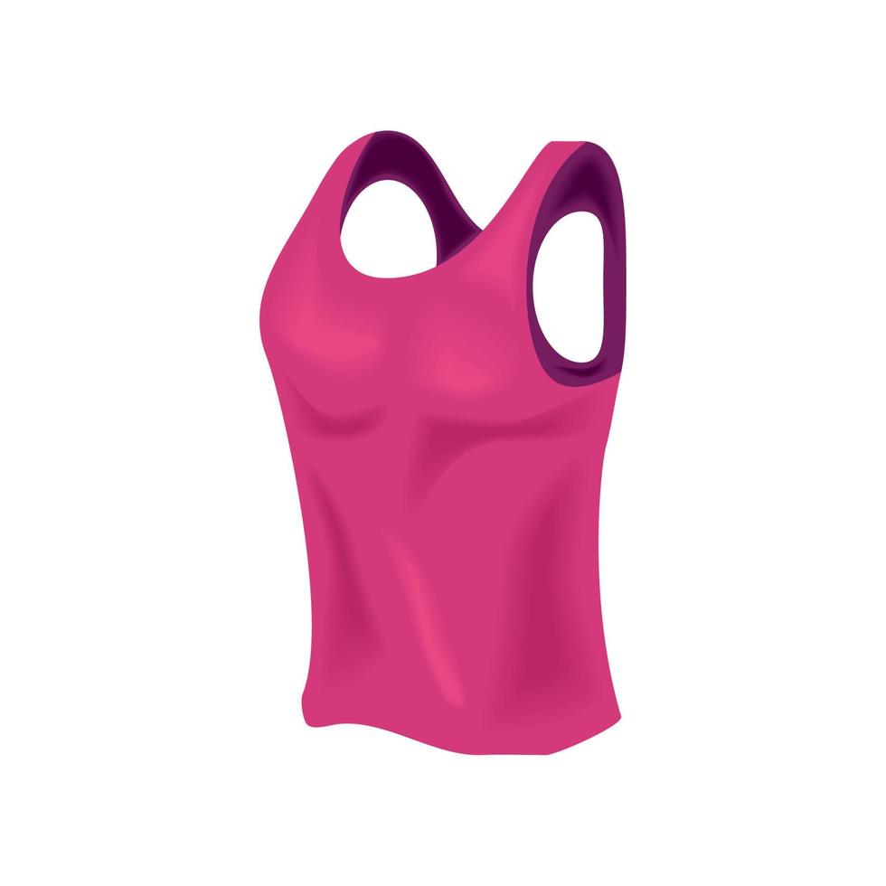 femminile di abbigliamento sportivo rosa vettore