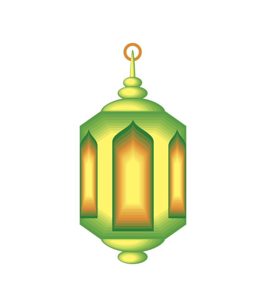 icona dell'ornamento della lanterna vettore