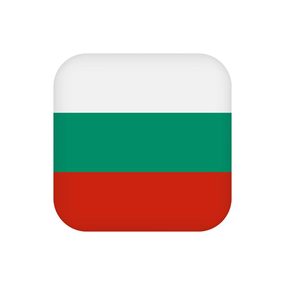 bandiera della bulgaria, colori ufficiali. illustrazione vettoriale. vettore