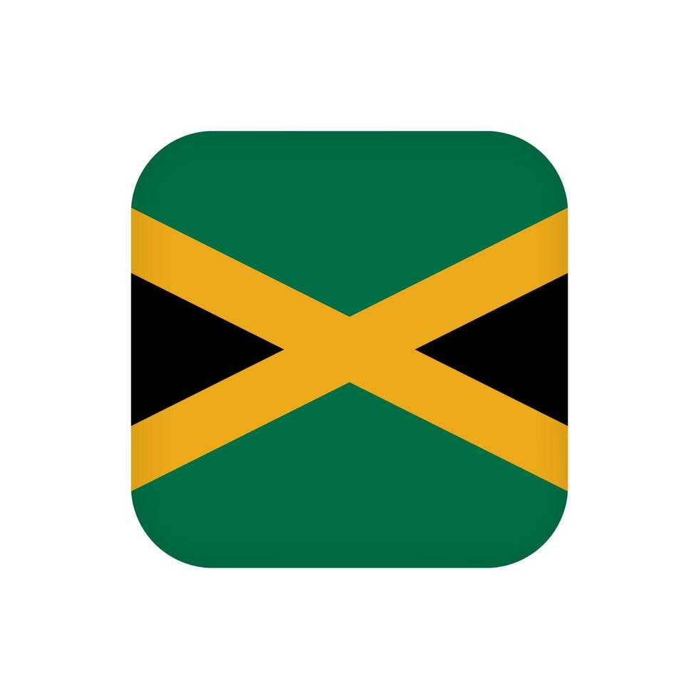 bandiera della giamaica, colori ufficiali. illustrazione vettoriale. vettore