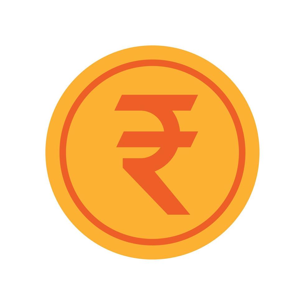 moneta rupia indiana vettore