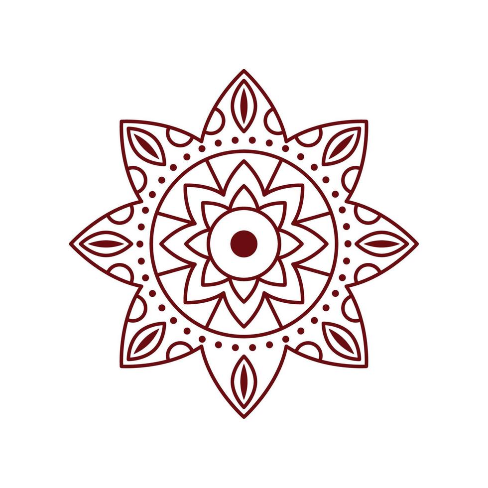 icona di decorazione mandala vettore