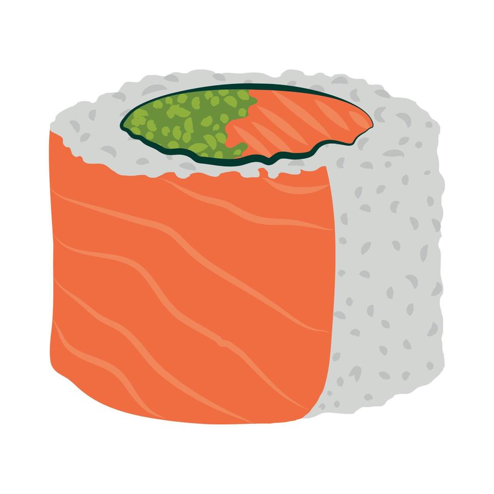 sushi cibo fresco vettore