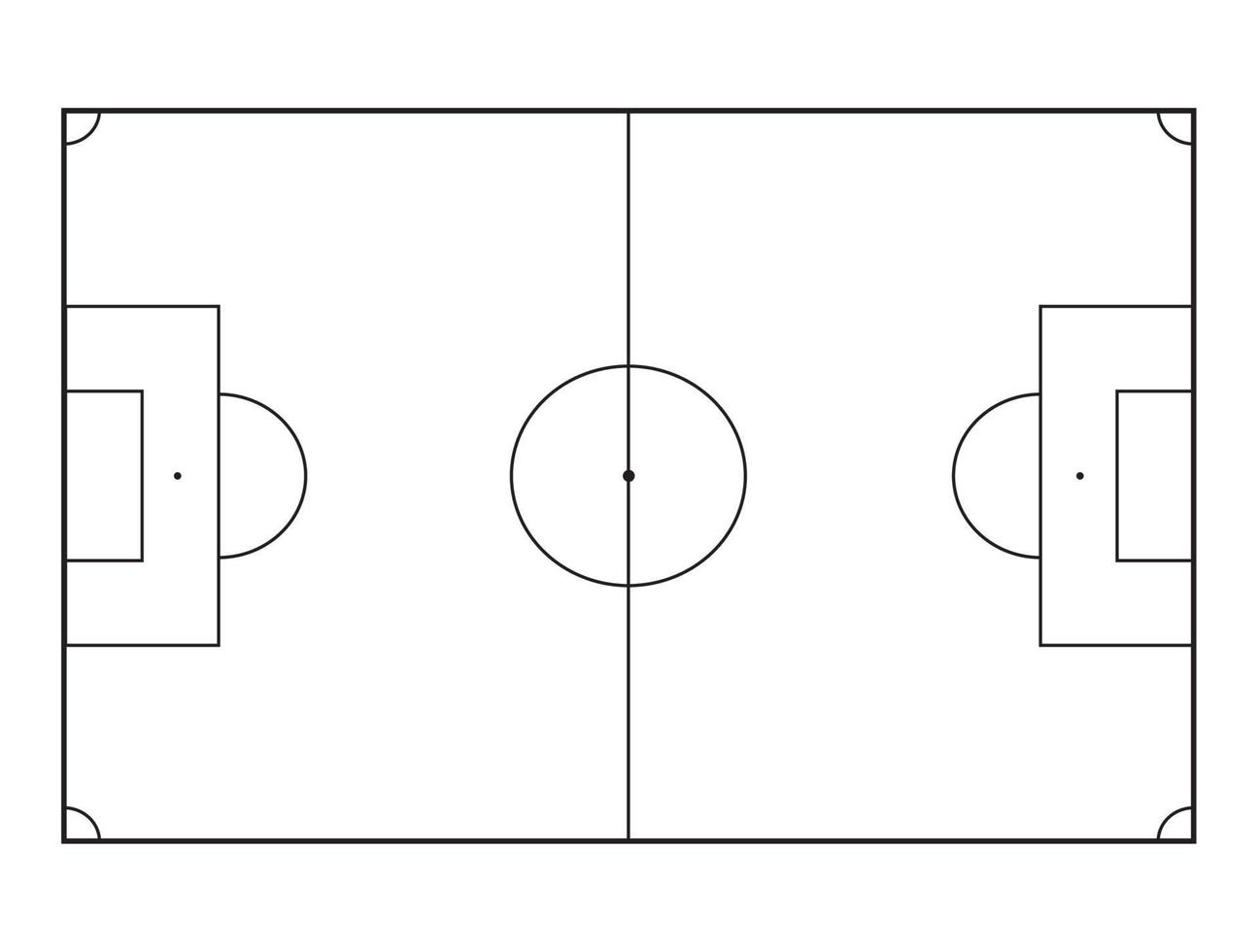 grafica del campo di calcio vettore