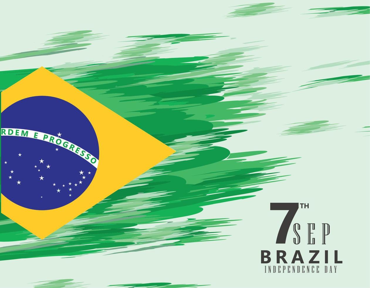 giorno dell'indipendenza del brasile vettore