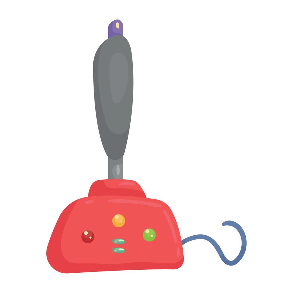 joystick rosso per videogiochi vettore