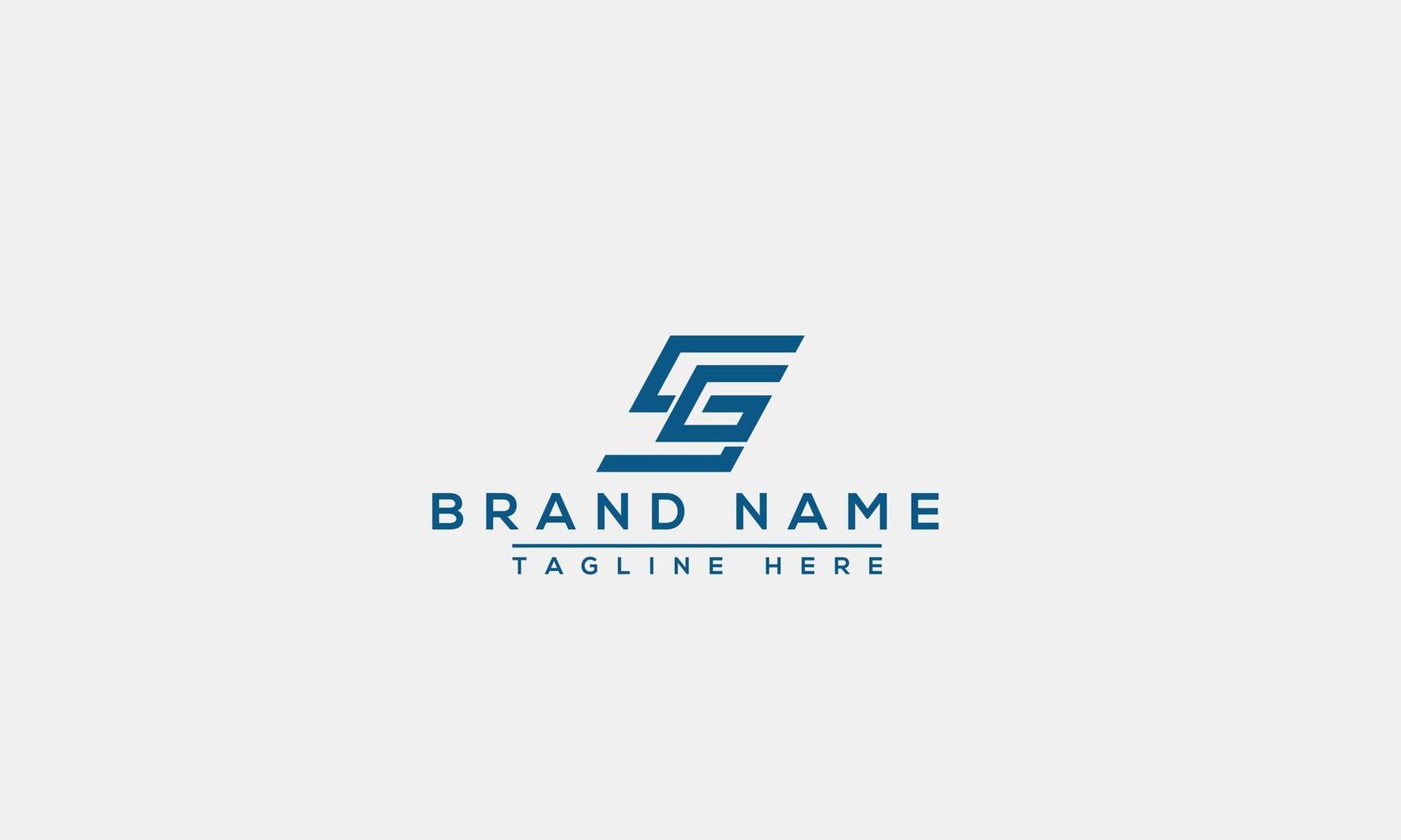 logo design lettera sg. elegante moderno. modello vettoriale. vettore