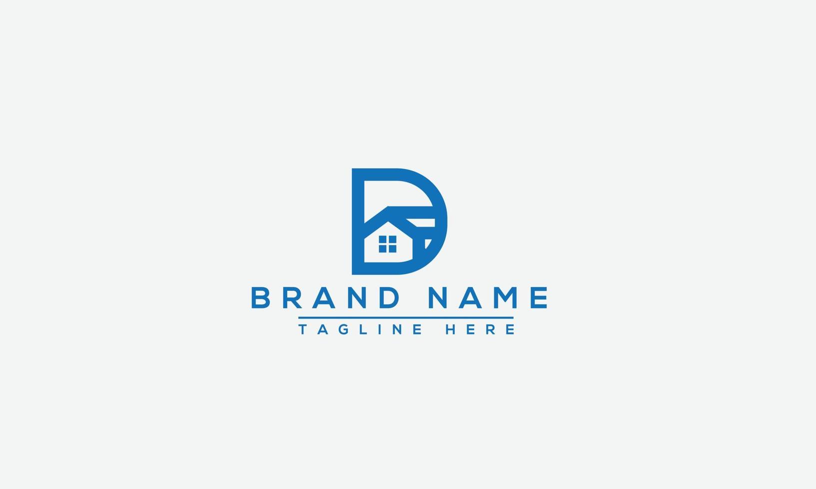 d logo design template elemento di branding grafico vettoriale. vettore