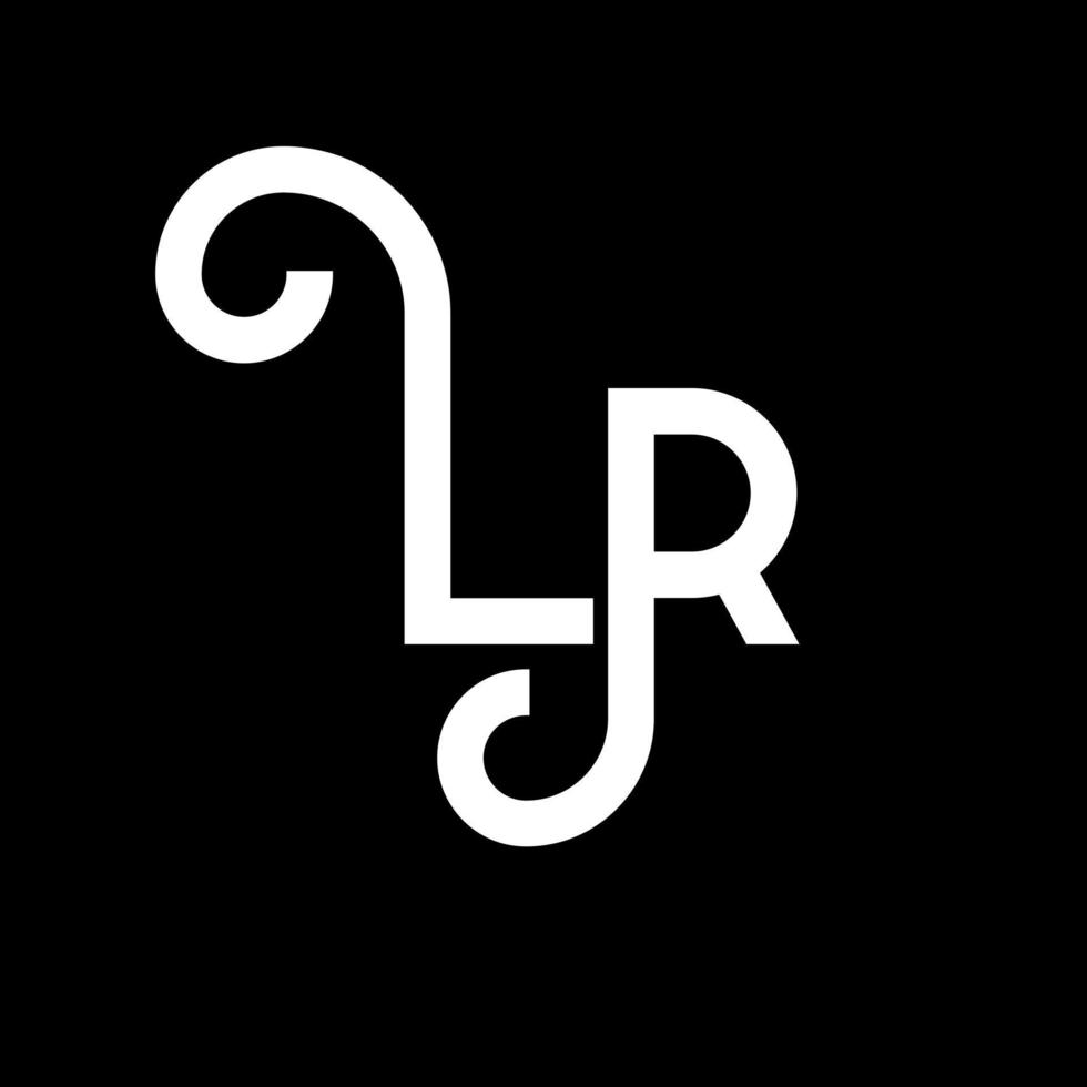 design del logo della lettera lp. lettere iniziali lp logo icona. modello di progettazione logo minimal lettera astratta lp. lo lettera disegno vettoriale con colori neri. logo lp