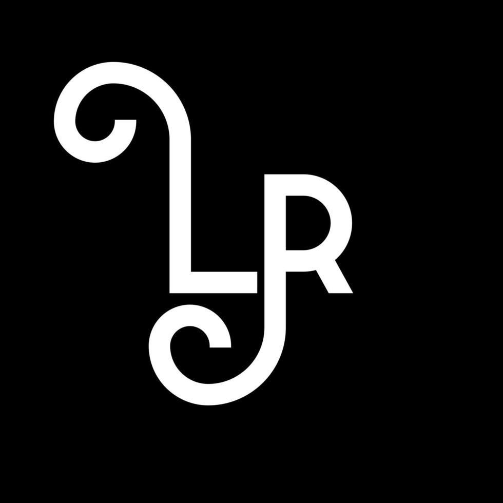 design del logo della lettera lp. lettere iniziali lp logo icona. modello di progettazione logo minimal lettera astratta lp. lo lettera disegno vettoriale con colori neri. logo lp