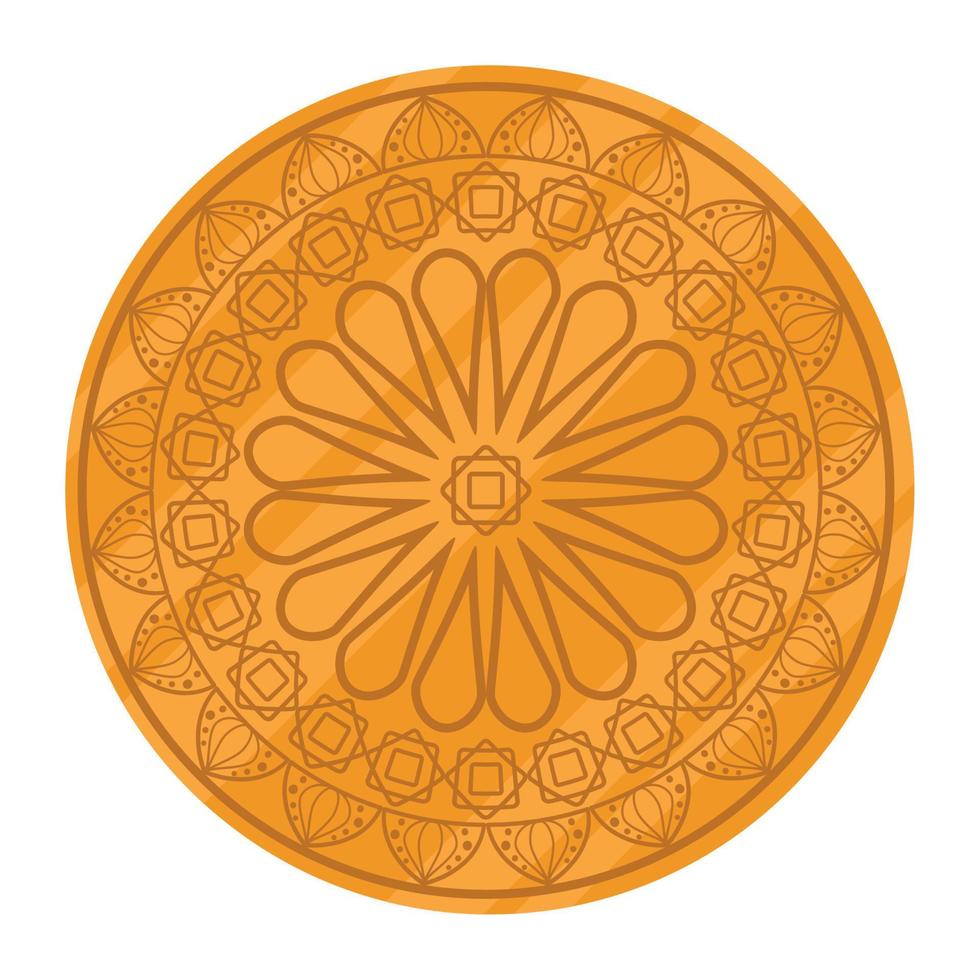 mandala d'oro arabo vettore