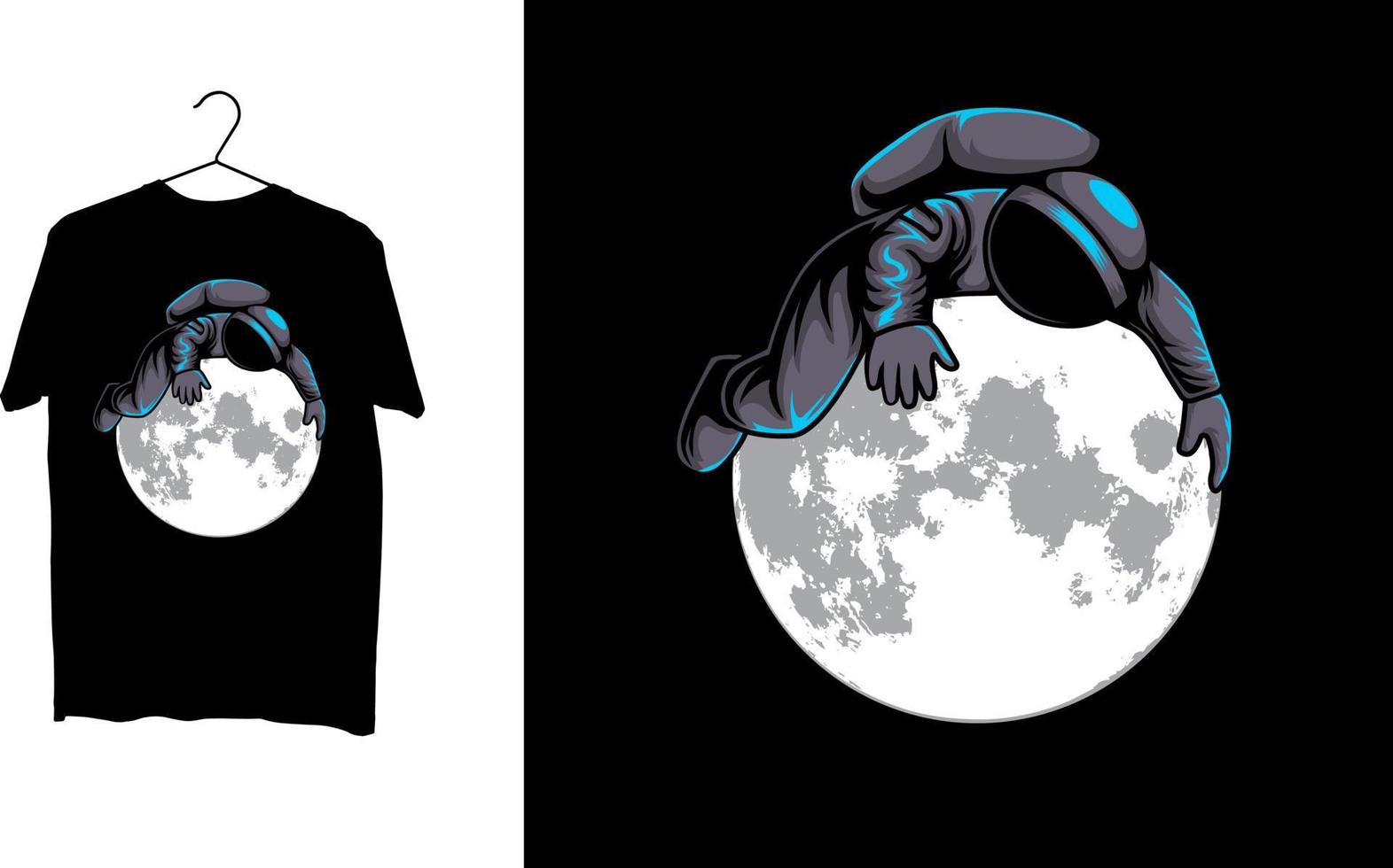 design tshirt astronauta gratuito vettore