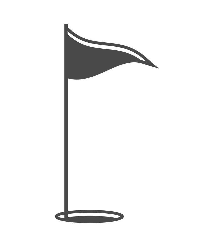 sport di bandiera di golf vettore