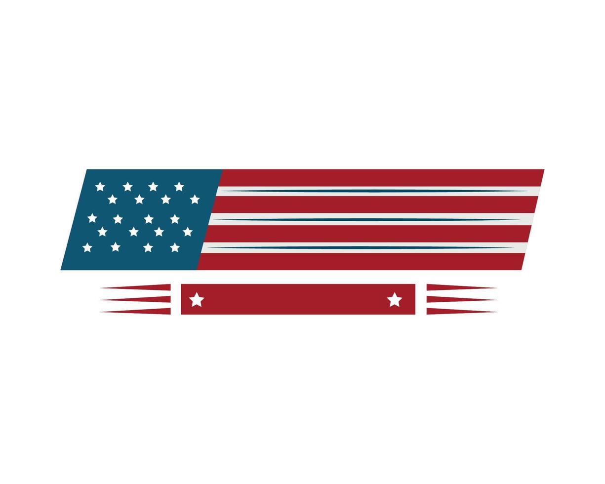 emblema della bandiera degli Stati Uniti vettore