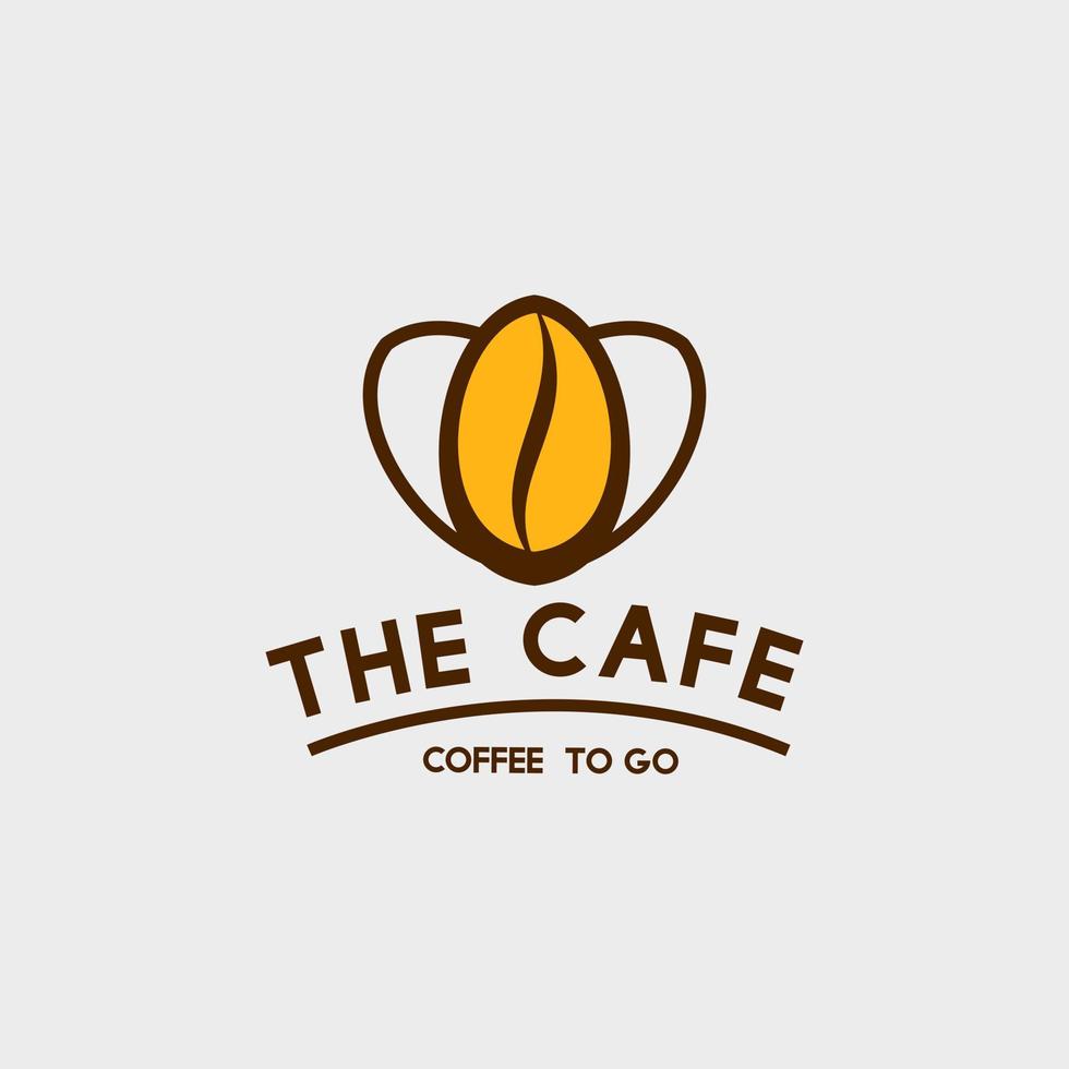 disegno vettoriale del logo dell'illustrazione del caffè del caffè