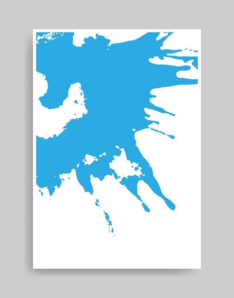 sfondo blu. illustrazione astratta stile minimalista per poster, copertina del libro, volantino, brochure, logo. vettore