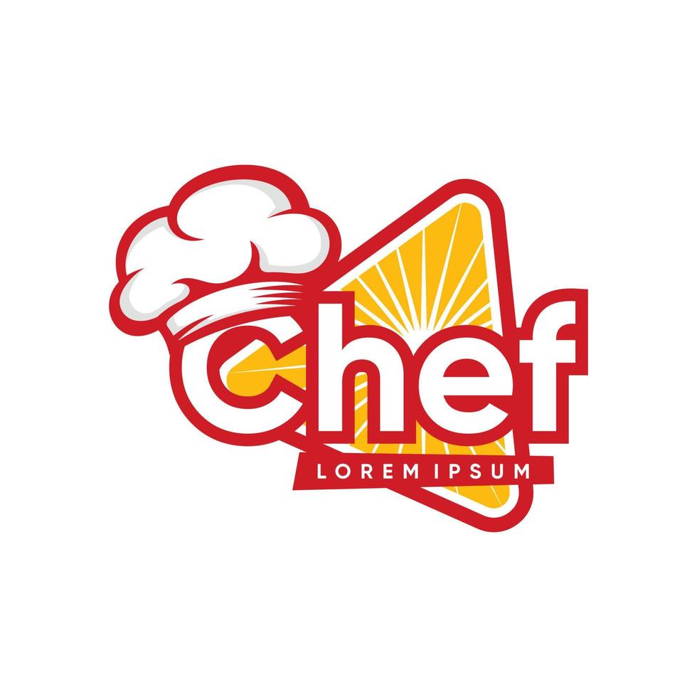 modello vettoriale di cucina chef logo design