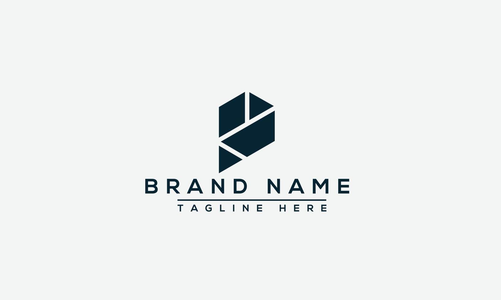 p logo design template elemento di branding grafico vettoriale. vettore