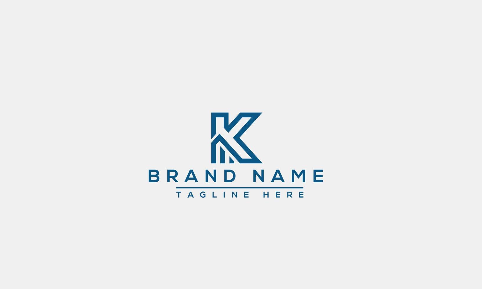 logo design lettera k logo. elegante moderno. modello vettoriale. vettore