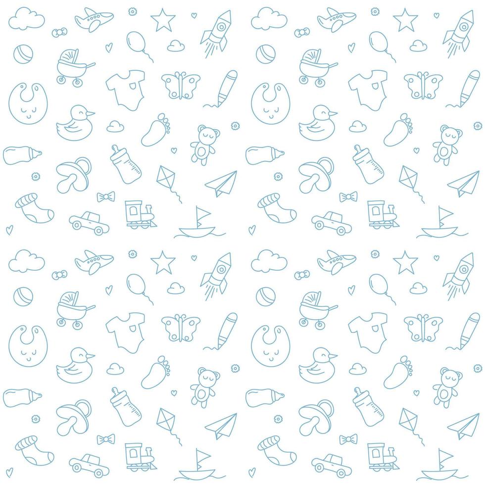 giocattoli per bambini carino seamless pattern sfondo vettore