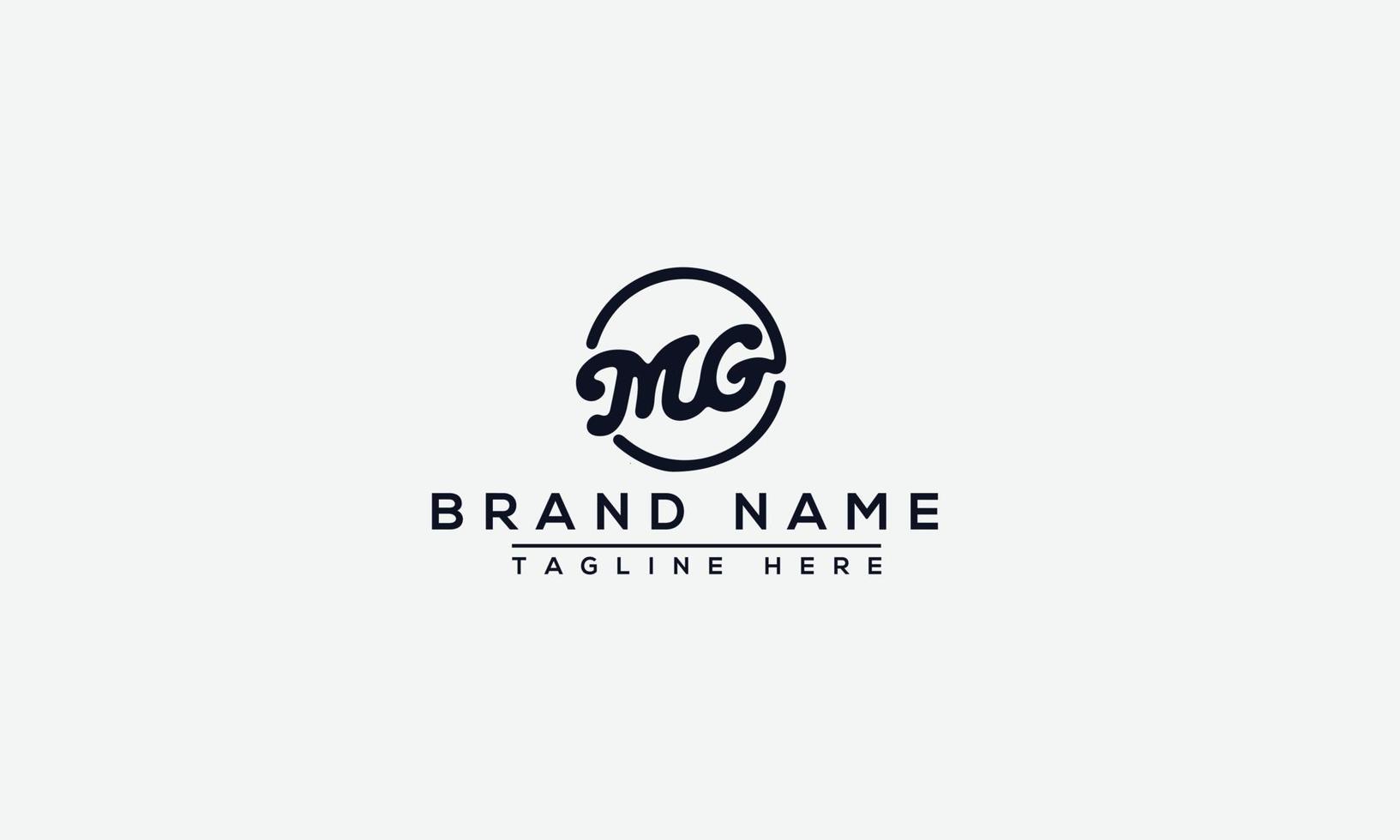 logo design lettera mg . elegante moderno. modello vettoriale. vettore