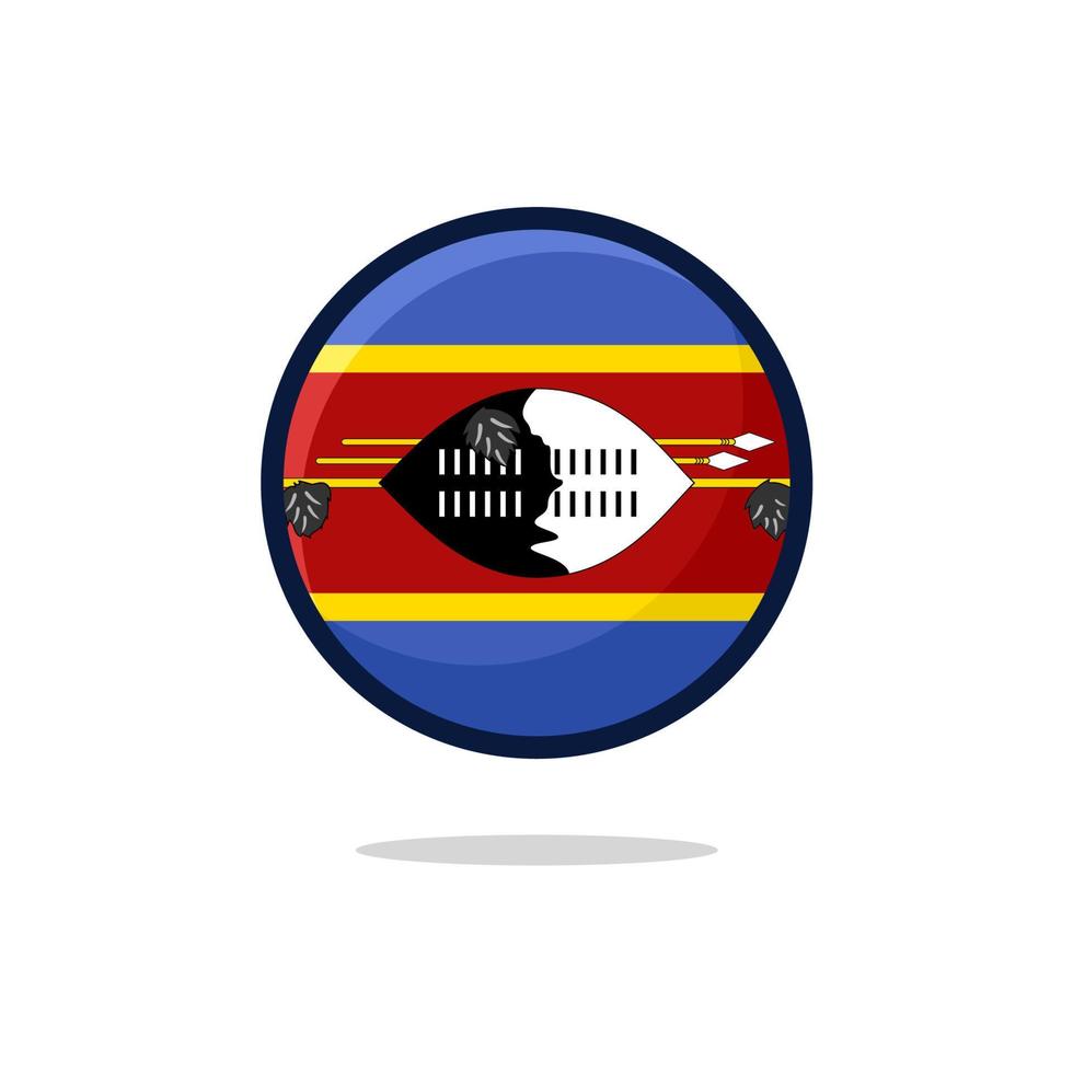 icona della bandiera eswatini vettore