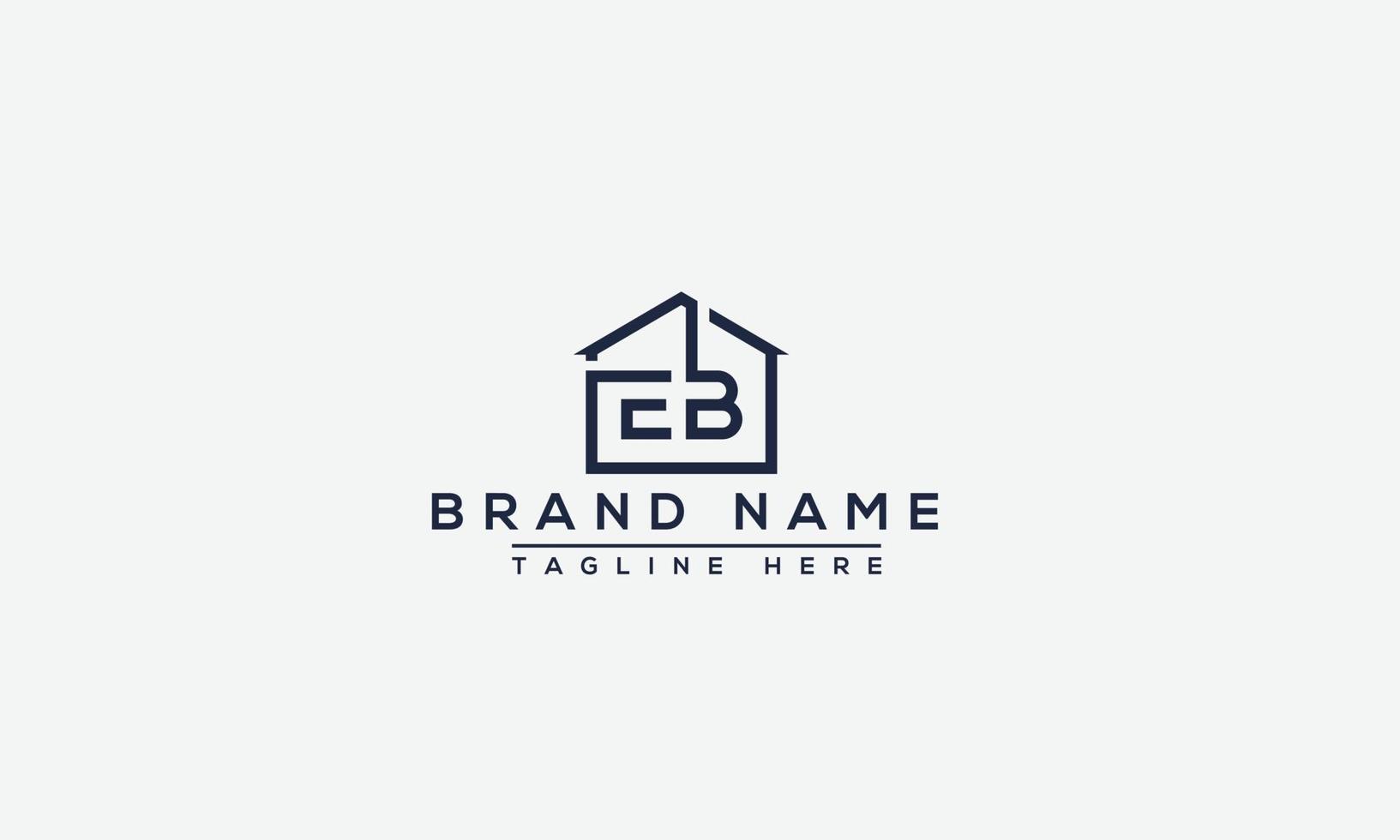 logo design lettera eb . elegante moderno. modello vettoriale. vettore