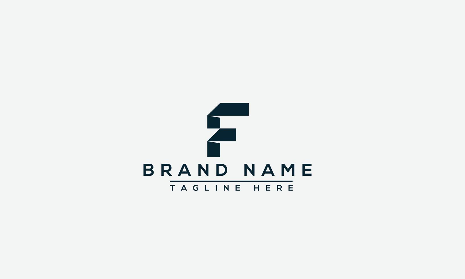 f logo design template elemento di branding grafico vettoriale. vettore