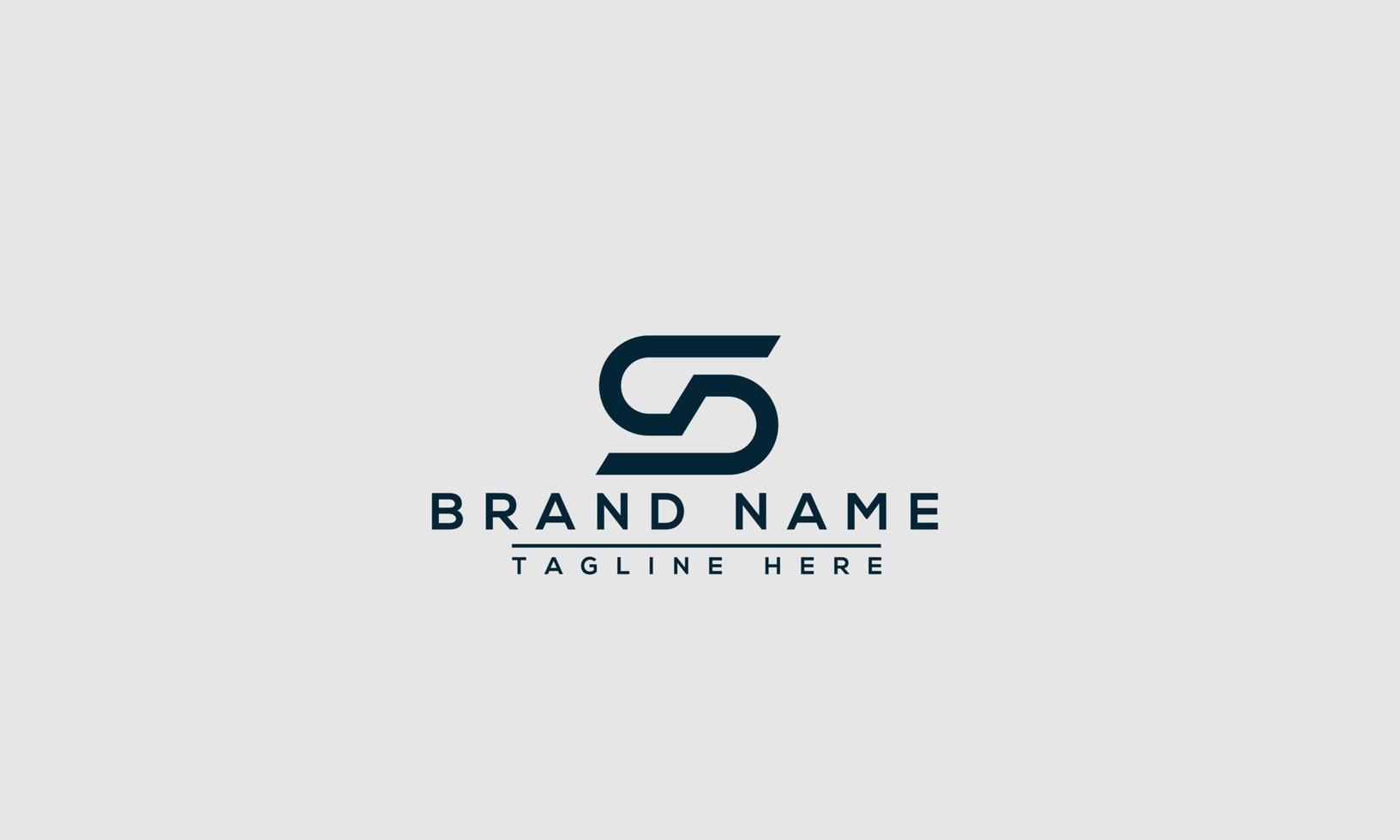 elemento di branding grafico vettoriale del modello di progettazione del logo SD.