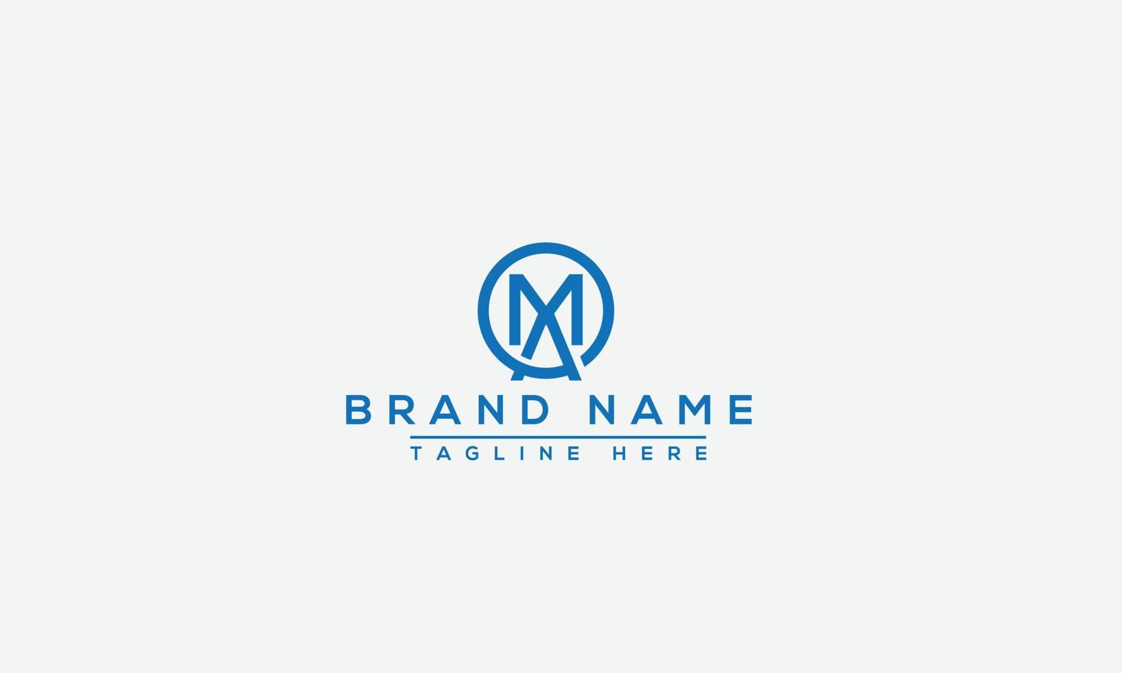 ma logo design template elemento di branding grafico vettoriale. vettore